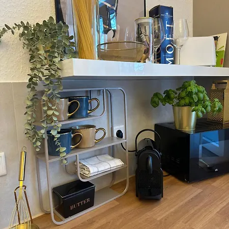 Premium-apartment Im Duisburger Sueden, Naehe Duesseldorf Flughafen & Messe, Komplett Ausgestattetes Mit Modernen Altbau-flair アパート *