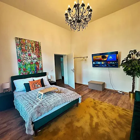 شقة Premium-apartment Im Duisburger Sueden, Naehe Duesseldorf Flughafen & Messe, Komplett Ausgestattetes Mit Modernen Altbau-flair دوسبرغ